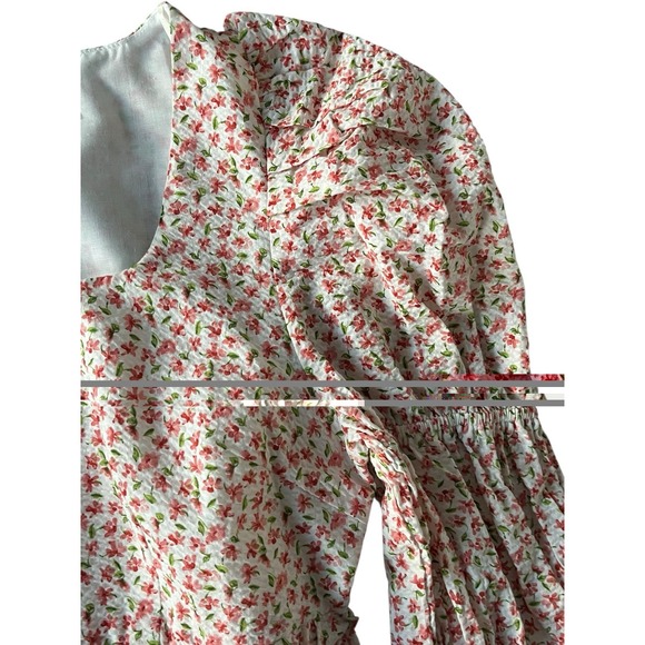 Tuckernuck Hyacinth House‎ Square Neck Clemons Floral  Puff Sleeve Blouse Small - Picture 5 of 8
